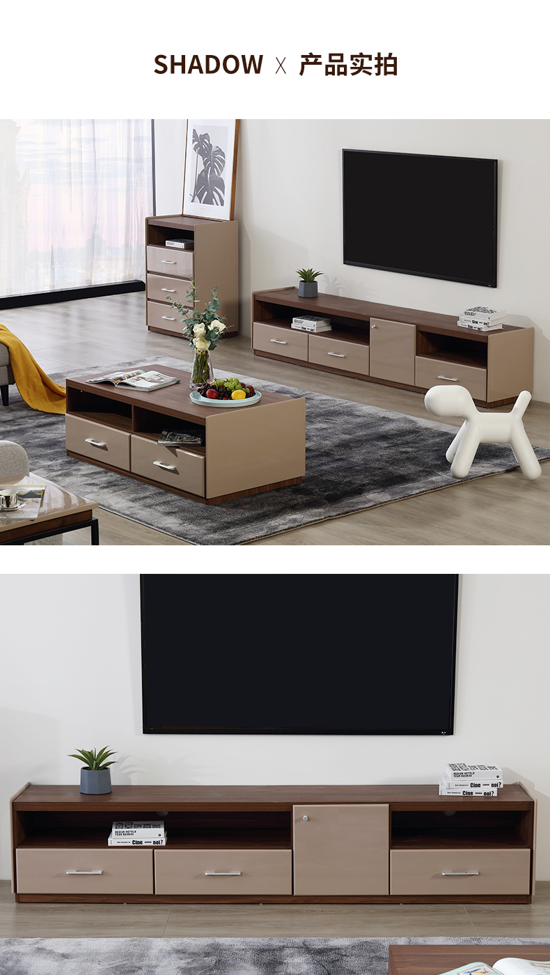 ARIS tình yêu bằng đồ nội thất Reese mùa thu ấm loạt các góc tối giản phòng khách đồ nội thất tủ bàn cà phê hiện đại một vài kết hợp - Bàn trà bàn sofa mặt kính