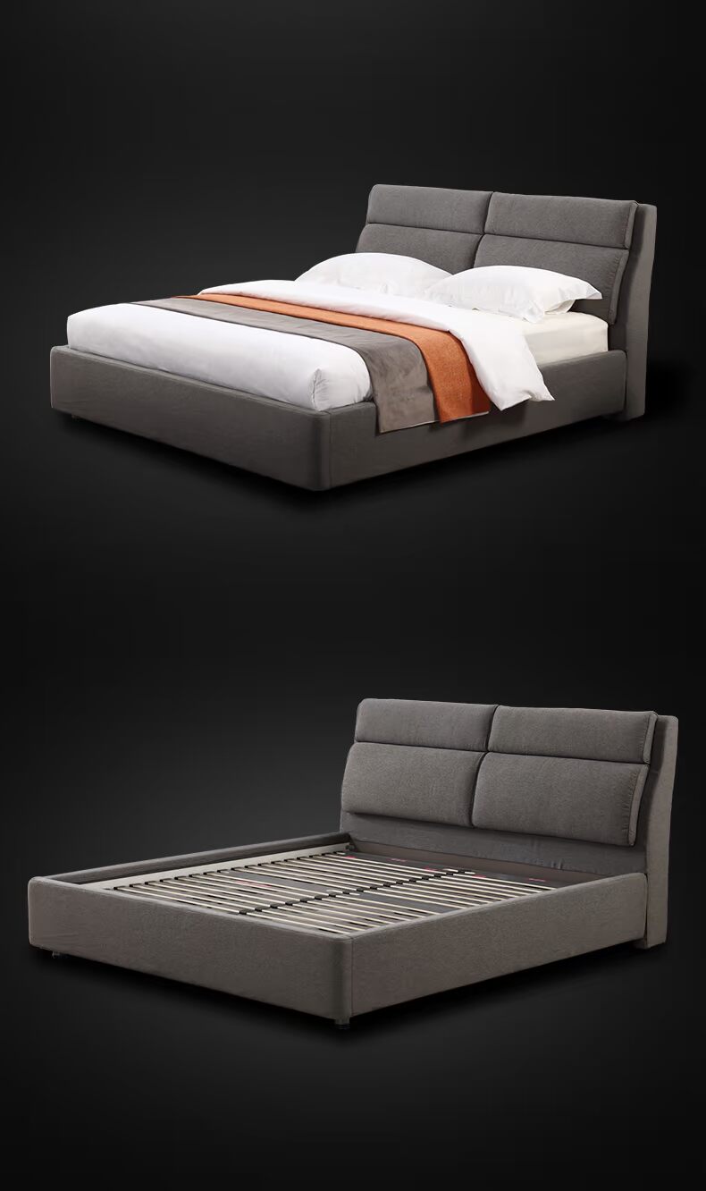ARIS tình yêu bằng vải Reese giường mềm hiện đại lưu trữ khí nén tối giản WFB-43 Pa Weiang - Giường giường ngăn kéo