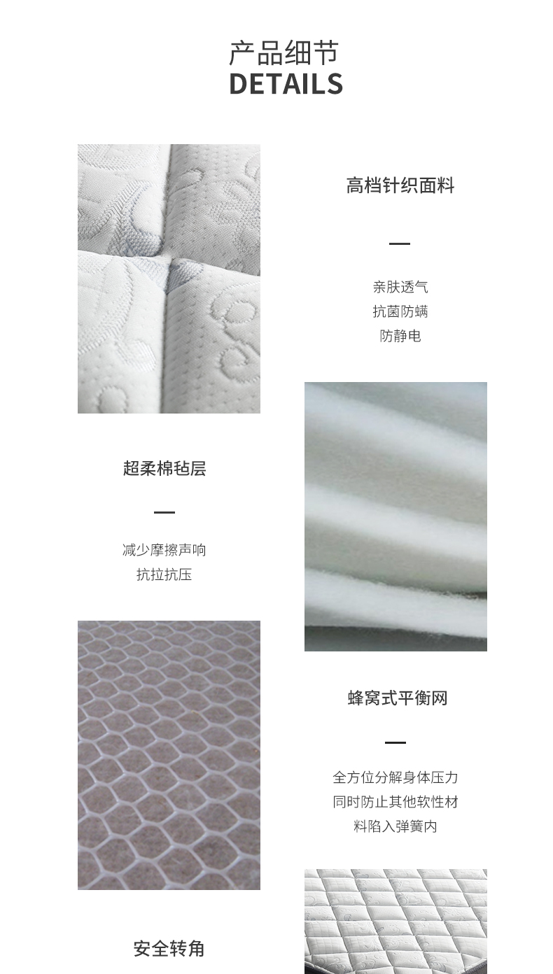 ARIS Ai Ruisi Nệm lò xo Cao su Mat 22cm Giường đôi dành cho người lớn WFM-004 - Nệm nệm everon