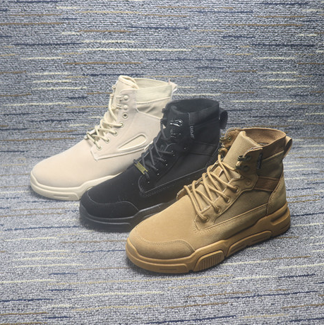 Price-performance ratio clearance promotion Winter men's Martin boots Men's overalls board shoes Korean version Trend 100 hitch a man's boot