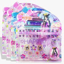  Ye Luoli Four-in-one Multi-function Decoration Sticker Set Lingbing Princess Nail Crystal Sticker Lolita House