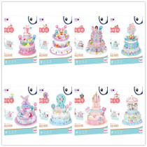 Childrens house birthday cake making DIY creative simulation cream cake kindergarten educational handmade toy