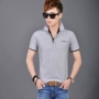 Áo thun trẻ trung Paul Polo tay ngắn nam 2018 mùa hè mới màu rắn kinh doanh mùa hè áo thun mỏng manh giản dị áo thun polo nam