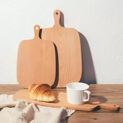 Japanese beech solid wood Wooden pallet Wooden cutting board Fruit plate Pizza plate Bread plate Sushi plate Dessert cake plate