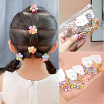 Childrens Rubber Band female baby Hairband does not hurt the hair elastic good girl tie the head rope cute five petal flower flower hair rope
