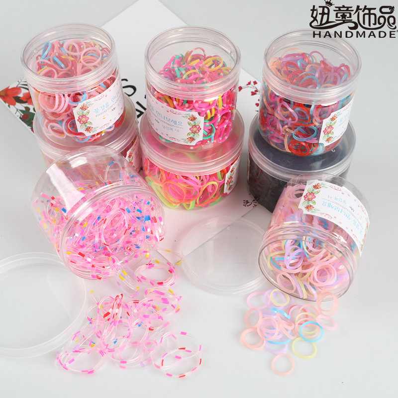 Children's hair accessories infant children's jewelry hair ring broken hair disposable hair rope base simple high elastic thickened rubber band