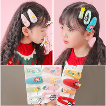 New children hairclip braided hair broken hair bbclip cute princess little girl hair card plush girl Net red headdress