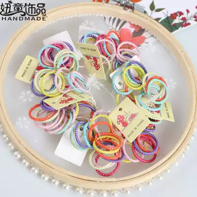 Korean baby hair ring Gold baby thumb small hair ring does not hurt hair Children tie hair like a rubber band Girl hair ring