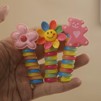 3 Установка [Розовый цветок+цветовая улыбка лицо+Meng Bear] Цветовая телефонная катушка