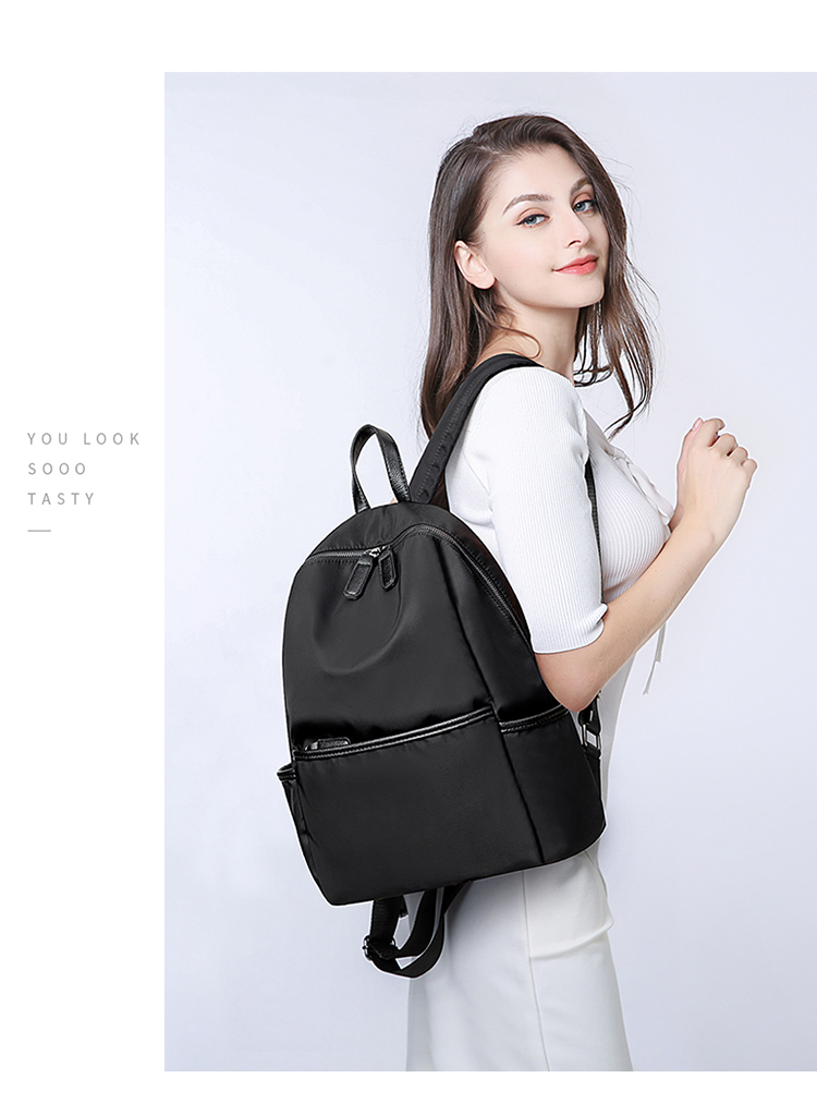 Hồng Kông mua ba lô nữ sử dụng kép 2019 thời trang mới hoang dã đơn giản túi vải nylon Oxford ba lô vải - Ba lô balo bé gái