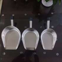 Thickened stainless steel shovel integrated small dustpan desktop garbage shovel feed rice grain dried fruit popcorn shovel ice shovel