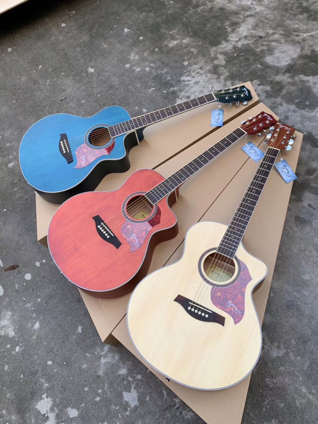 gavial G-300 spruce peach core Sabili plywood piano JF barrel student guitar Beginner folk