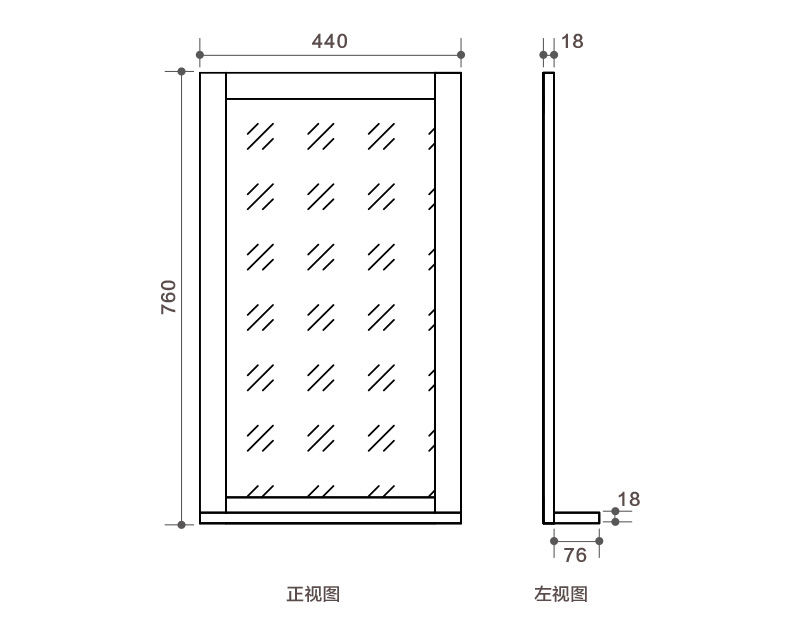 Inman nhà tối giản hiện đại gỗ rắn gỗ sồi viết bảng nội thất nhà bếp quán cà phê bảng đen treo bảng tin - Nội thất giảng dạy tại trường