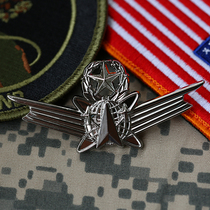 United States USAF Space Junge Advanced Qualification Chapter Flight Chapter Military Metallic Badge Collar Badge badge Badge Chest badge