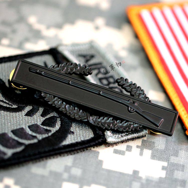 Black Low Visual Combat Infantry Medal U.S. Army Fan Badge Combat Uniform Badge ACU Skills Chapter