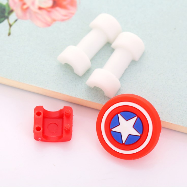 MUMU sản phẩm tốt phim hoạt hình Sáng Tạo chống phá vỡ cáp dữ liệu protector dễ thương headphone bảo vệ cáp hoạt hình xung quanh sticker ngôi sao