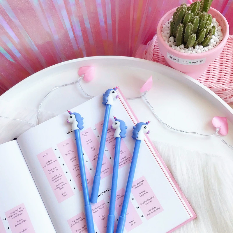 MUMU sản phẩm tốt cô gái Nhật Bản tim phim hoạt hình lân chữ ký bút cuốn sách sinh viên viết gel bút hoạt hình xung quanh