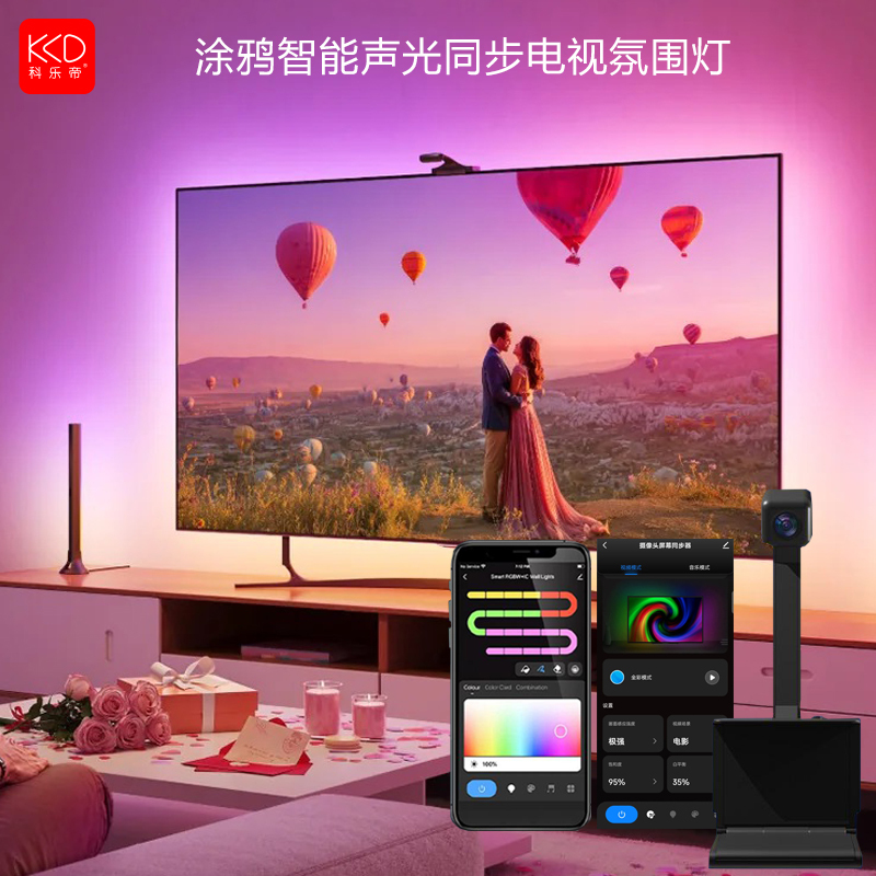 Tv Screen Light Sync Light Strip, Sound and Light Strip, Screen-Synchronized Colorful Ambient Light, Tv Background Light, Smart Light Tracking Light Strip Tv Screen Light Sync Light Strip, Sound and Light Strip, Screen-Synchronized Colorful Ambient Light, Tv Background Light, Smart Light Tracking Light Strip