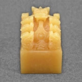 Натуральное украшение в форме дракона из нефрита, печать ручной работы, 9см