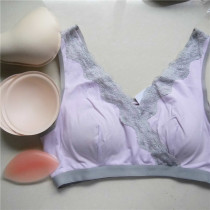Pure cotton breast bra Prosthetic breast special bra two-in-one vest fake breast women without rims postoperative underwear summer