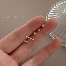 Five-piece earrings simple and compact temperament versatile sleeping without picking earrings