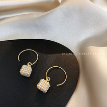 Advanced sense light luxury tassel pearl earrings special earrings female summer 2021 New Tide earrings design sense