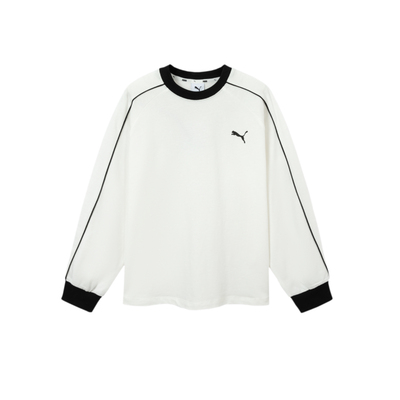 Puma Children's Clothing 2026 New Children's Long-Sleeved T-Shirt Simple and Fashionable Striped Round Neck Sports T7 Base Shirt — 2