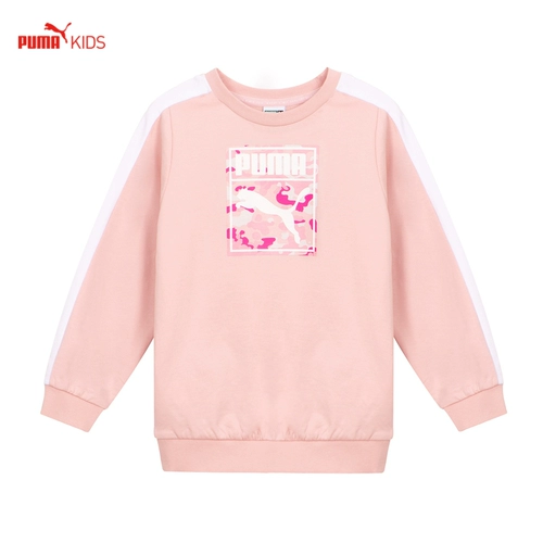 XS PUMA Детская одежда Миникаты T7 Crew Jogger Дети девочки розовые покровные набор