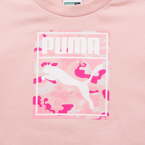 XS PUMA Детская одежда Миникаты T7 Crew Jogger Дети девочки розовые покровные набор