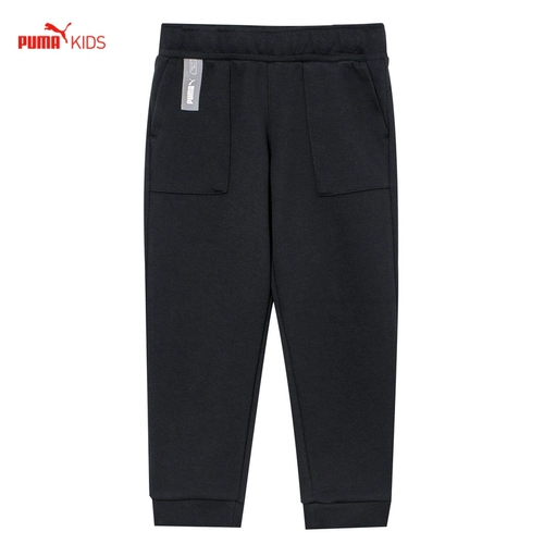 Puma, детские модные трикотажные бархатные штаны, детская одежда