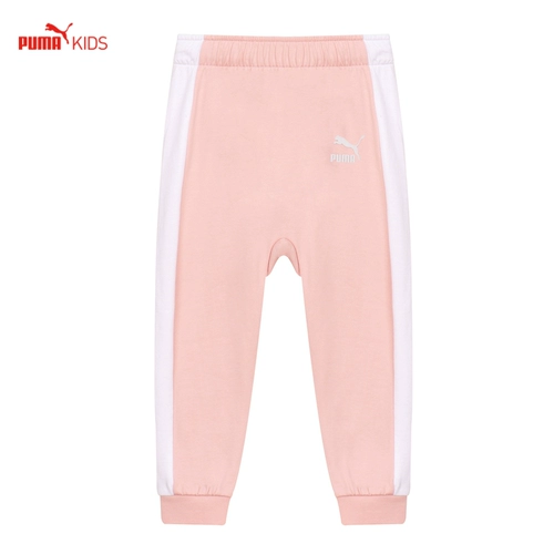 XS PUMA Детская одежда Миникаты T7 Crew Jogger Дети девочки розовые покровные набор