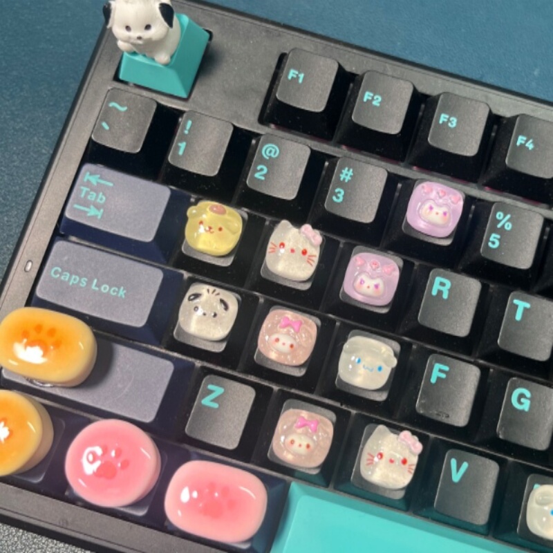 Each Item: DIY Long Nail Typing Tool for Long Nails, Keyboard Stickers, 3D Height-Increasing Keycaps, Special Code