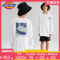 Dickies childrens clothing men and women childrens sweater 21 Autumn New Tong print round neck jacket loose base shirt