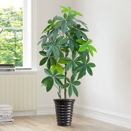 Большое масштаб -моделирование зеленые растения дерево габафтир бионическое горшок горшок с популярным растением гостиная.