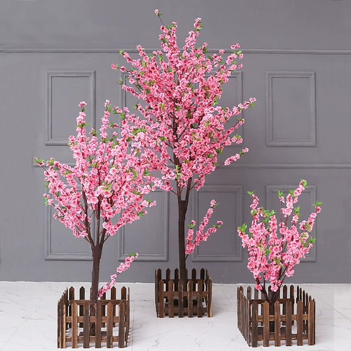 Большой масштаб имитация растения персикового цвету