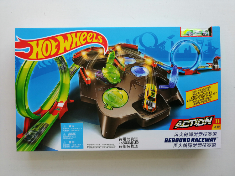 Hot wheel track hot sports car track FDF27 rebound competitive double ejection alloy car boy toy