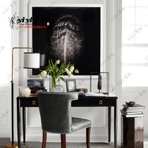 Customizable American Countryside Solid Wood Book Room Desk Brief Modern Black White Writing Desk Desk Desk Sub