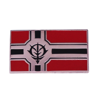 Mobile Suit Gundam Zeon Flag Brooch Morale Badge Anime and Comic Peripherals