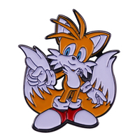 Hedgehog Sonktars fox brooches cartoon game character badge