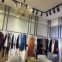 Mens and womens clothing store wall-mounted wall display rack hanger rack ceiling hanging display rack Wedding dress hanger