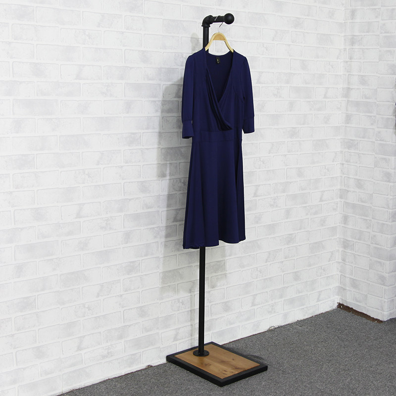 Clothing Shop Shop Window Show Rack Iron Art Dot Hang single double hanging floor hanging hanger positive hanging shelves Nakajima model props