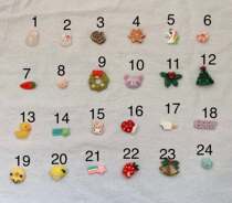 (More than 65 yuan Zhongtong) No. 8 Tuoma song PS heart plug decoration clearance More buy more send
