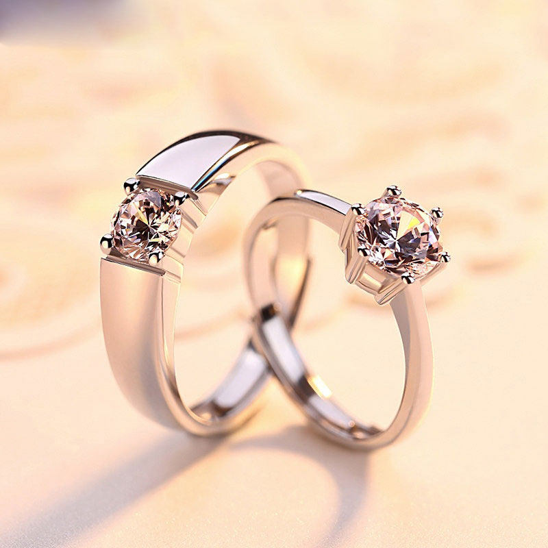 Old Feng Xiangfu PT950 Platinum Diamond Diamond Ring 18K Platinum Men and women's gift for the ring Valentine's Day