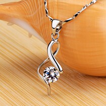 Counter Lao Feng Xianghe Pt950 platinum diamond necklace 18k simple high-end fashion female pendant necklace