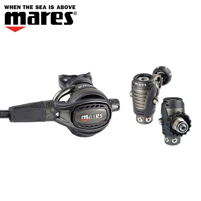 Mares Regulator EPIC 82X Submersible Suction Regulator One Secondary Head SUCTION MACHINE DIN YOKE