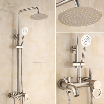 New Shower Faucet with Hot and Cold Water, Bathtub Faucet, Wall-Mounted Bathroom Faucet, Mixing Valve, All-Copper Concealed Installation