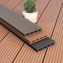 Plastic wood floor outdoor wood plastic outdoor terrace anticorrosive wood Park long strip board balcony keel courtyard garden