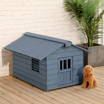 Anti-corrosion Wood outdoor solid wood kennel Wood wooden house rainproof wooden cat House winter warm pet wooden house type