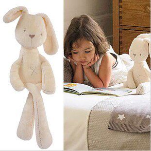 Soft slide Bear paparazzi 2 year old small grey bear baby obediently rabbit small white rabbit to appease doll plush toy quality