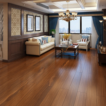 Nine Photos Pure Solid Wood Floor Black Sandalwood Tomatoes Pear Wood Black Walnuts Color Lock Ground Warm Indoor Home Manufacturer Direct